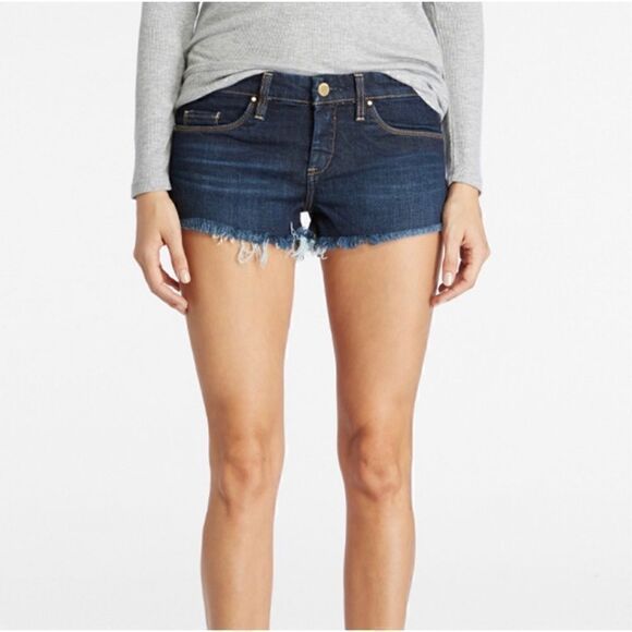 Blank NYC Little Queenie Denim Frayed Cut Off Shorts, Size 26 - Picture 4 of 14